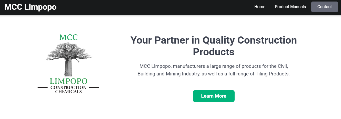 MCC Limpopo Website Screenshot